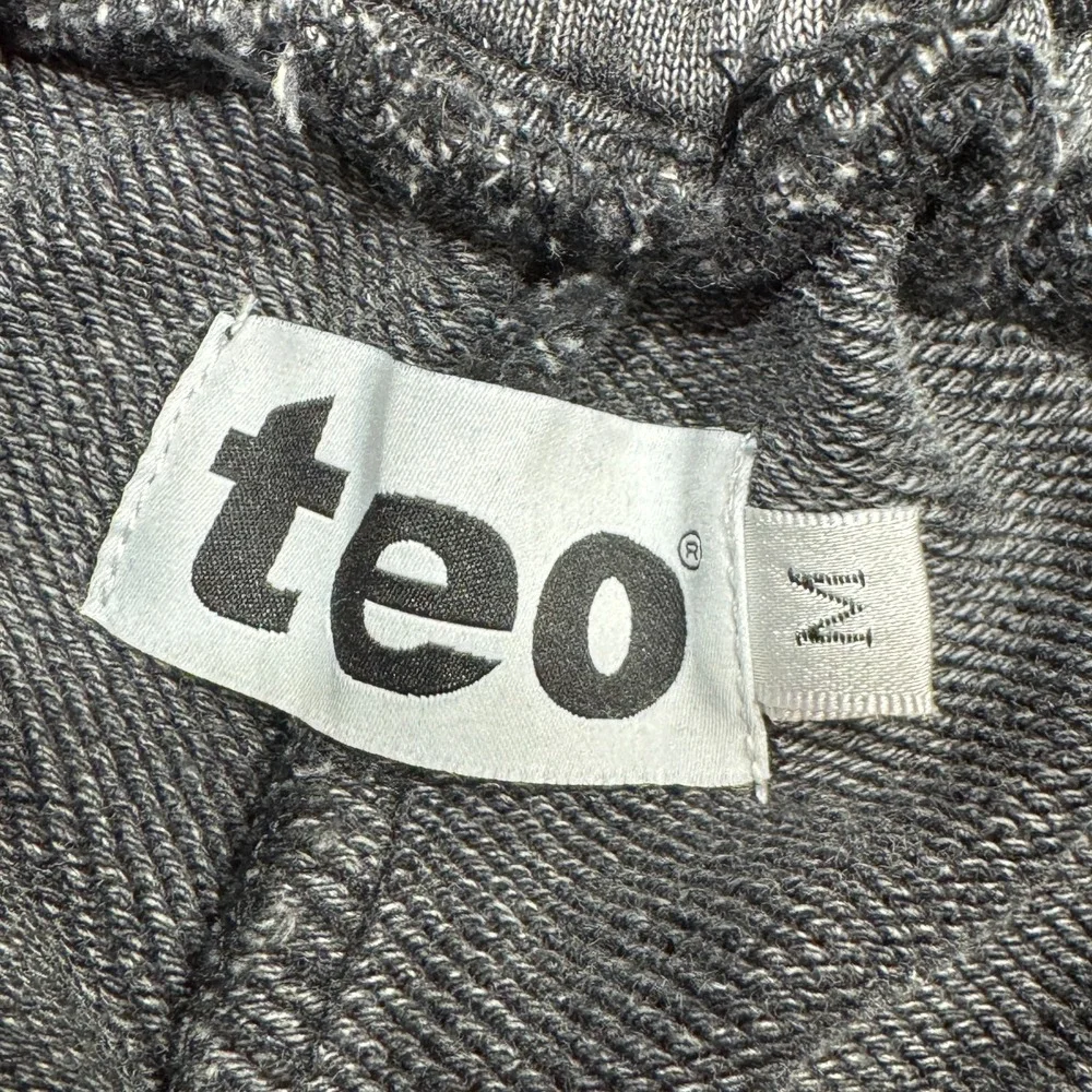 Teo Sweatpants Heavyweight Extra Wide Leg Baggy Men's Sz M Grey Streetwear Rave